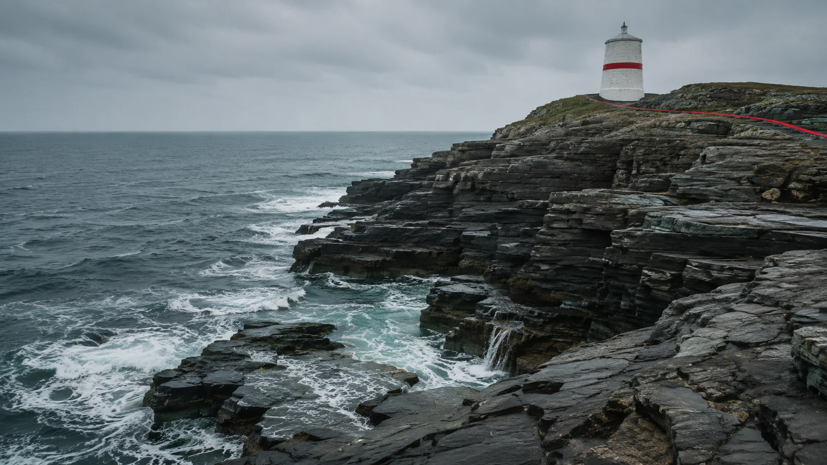 Cliff lighthouse red band beacon