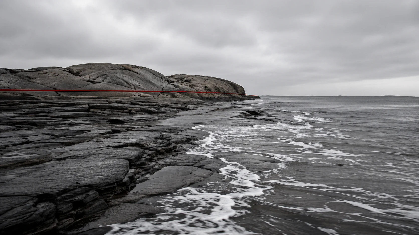 Flat rock shelf red line surf